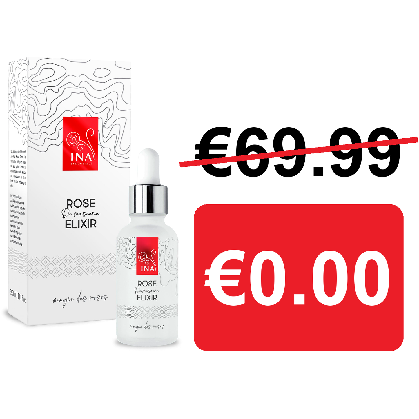 + Geschenk Intensives Anti-Aging-Gesichtsserum mit Bio-Rosenöl – Rose Elixir