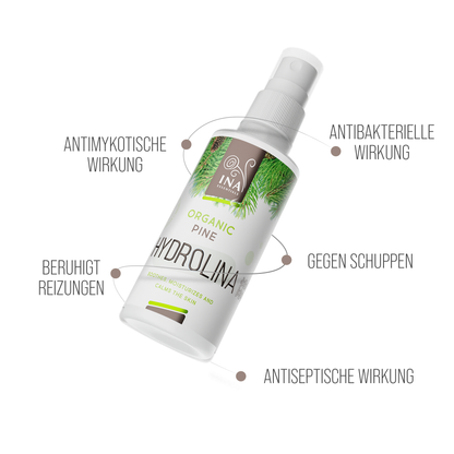 + Geschenk Bio Waldkieferwasser - Hydrolina - Spray für Nagelpilz und stinkende Füße
