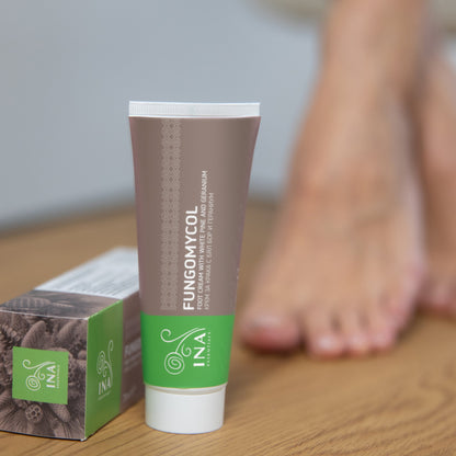2-in-1 Creme für Nagelpilz und trockene, rissige Haut - mit Weißkiefer, Urea und Geranium